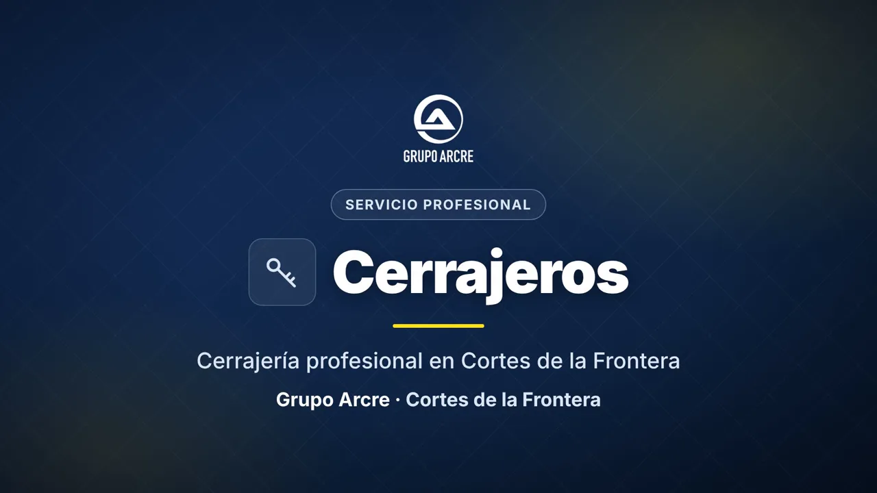 Cerrajería profesional en Cortes de la Frontera