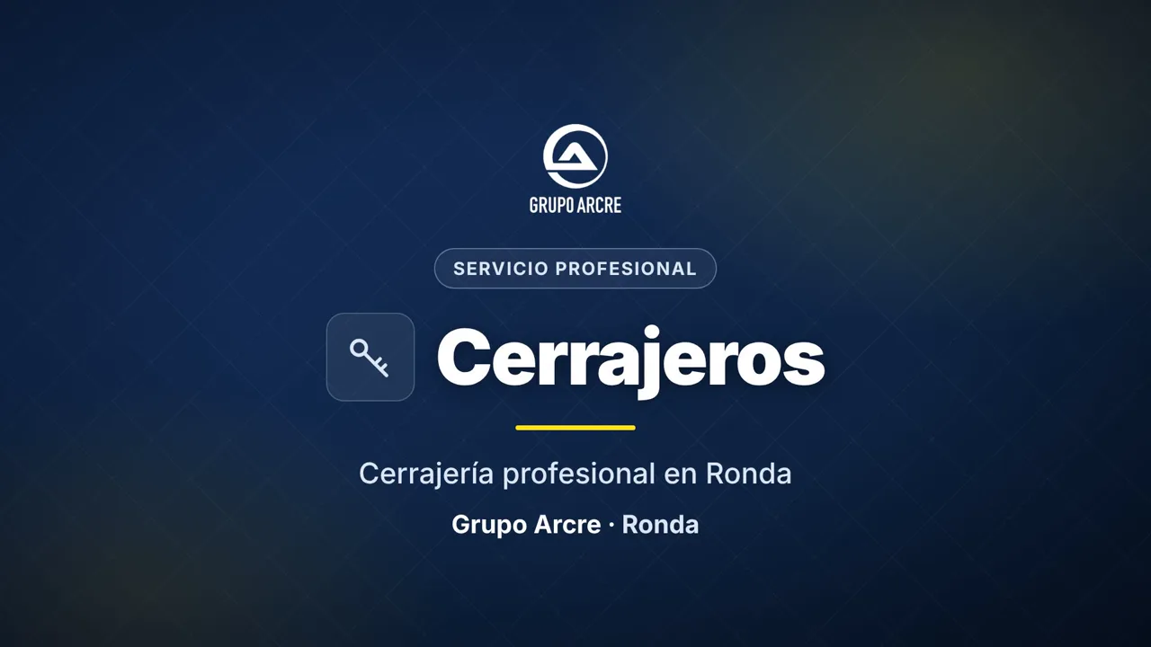 Cerrajería profesional en Ronda